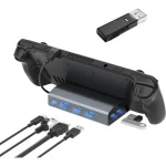 BEYIMEI Docking Station for Steam Deck, 6-in-1 Aluminium Steam Deck Dock with HDMI 2.0 4K@60Hz+3-Port USB-A 3.0+1000Mbps Gigabit Ethernet+100W PD Quick Charge Multiport Adapter for Valve Steam Deck
