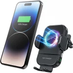 BEYIMEI 15W Fast Wireless Car Charger Mount - Wireless Charging Car Mount Auto-Clamping.Phone Holder Quick Charging for 9/10/11/12/13/14/15 Pro/MAX/XS/XR/X/8/Plus Samsung Galaxy