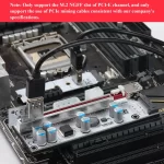 BEYIMEI PCI-E 1X to 16X VER010-X Riser Card with M.2 to PCI-E X1 NGFF Slot Adapter Card,for Bitcoin Crypto Mining Ethereum Mining