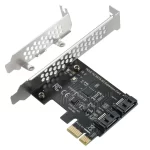 BEYIMEI PCIe SATA Card 2 Ports, PCI-E to SATA Expansion Card,6Gbps PCI-E (2X 4X 8X 16X) SATA 3.0 Controller Card for Windows10/8/7/XP/Vista/Linux,Support SSD and HDD