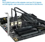 BEYIMEI PCI-E 1 to 4 PCI-Express 16X Slots Riser Card,PCI-E 1X to External 4 PCI-E USB 3.0 Adapter Multiplier Card for Bitcoin Mining