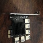 BEYIMEI PCI-E 4X to 4 PCI-Express 16X Slots Riser Card,PCI-E 4X to External 4 PCI-E USB 3.0 Adapter Multiplier Card for Bitcoin Mining