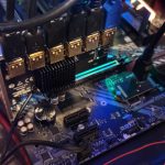 BEYIMEI PCI-E 1 to 6 Riser Card,PCI-E 1X to External 6 PCI-E USB 3.0 Adapter Multiplier Card,Riser Card for Bitcoin Mining