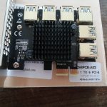 BEYIMEI M.2 NVME to 4 Ports PCI-E 1X USB 3.0 Riser Card, M.2 B-Key PCI-E Interface for Bitcoin Miner Ethereum Mining