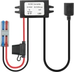 BEYIMEI DC USB Buck Converter 12V 24V to 5V 3A with Output Power Adapter Car Power Converter Reduce for Car Audio, LED, Car Recorder.