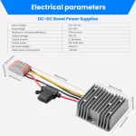 BEYIMEI DC 12V to 48V 5A Step-Up Converter ，with Fuse Regulator Boost Power Converter Waterproof Transformer for Golf Cart Trucks, Boats, and Solar Systems.