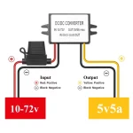 BEYIMEI DC to DC Converter 10-72V 12V/24V/36v/48V to 5V5A Voltage Regulator