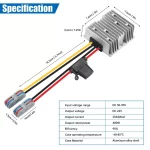 BEYIMEI Voltage Reducer,DC to DC Converter 30-90V 24V/48V/60V/72V to  24V20A