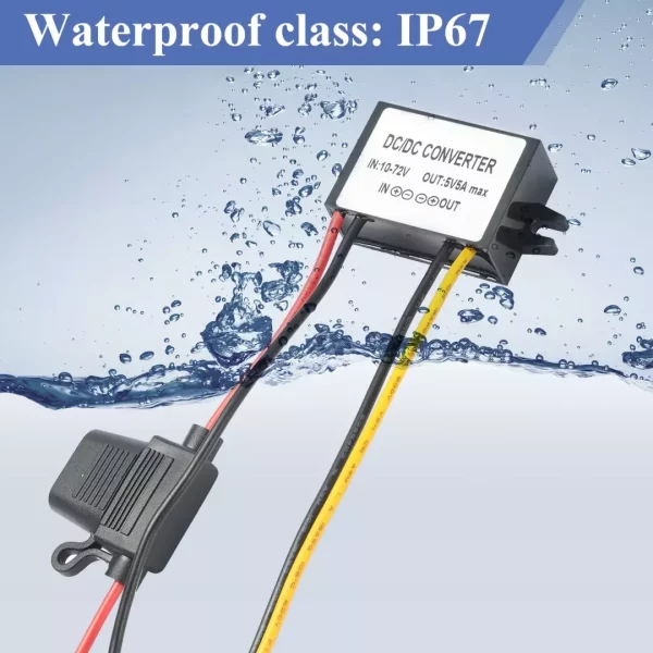 BEYIMEI DC to DC Converter 10-72V 12V/24V/36v/48V to 5V5A Voltage Regulator