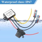 BEYIMEI DC/DC Boost Buck Converter 12V to 24V 3A 72W Step up Converter Module Waterproof Power Supply Board Voltage Stabilizer forTransformer for Car Audio Solar Power System LED Display Screen