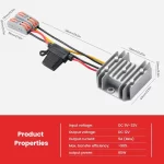 BEYIMEI DC 9-32V to 12V5A, Voltage stabilized Converter Regulator with Quick Connection Cable, DC to DC Adapter Stabilizer,Waterproof Regulated DC Power Supply for Golf Cart Club Car LED Light.