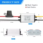 BEYIMEI Waterproof DC Converter 8-32V 12V/24V to 5V5A voltage regulator