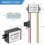 BEYIMEI DC/DC Boost Buck Converter 12V to 24V 3A 72W Step up Converter Module Waterproof Power Supply Board Voltage Stabilizer forTransformer for Car Audio Solar Power System LED Display Screen