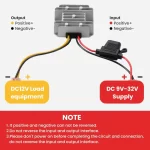 BEYIMEI DC 9-32V to 12V5A, Voltage stabilized Converter Regulator with Quick Connection Cable, DC to DC Adapter Stabilizer,Waterproof Regulated DC Power Supply for Golf Cart Club Car LED Light.