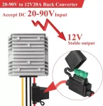 BEYIMEI Voltage Regulator,DC 20-90V to DC 12V20A  Buck converter