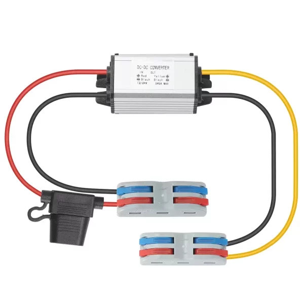 BEYIMEI Waterproof DC Converter 8-32V 12V/24V to 5V5A voltage regulator