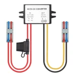 BEYIMEI Voltage Convertor AC 24V to DC 12V Buck Voltage Waterproof Power Module with Fuse for Car Step Down Converter (3A)
