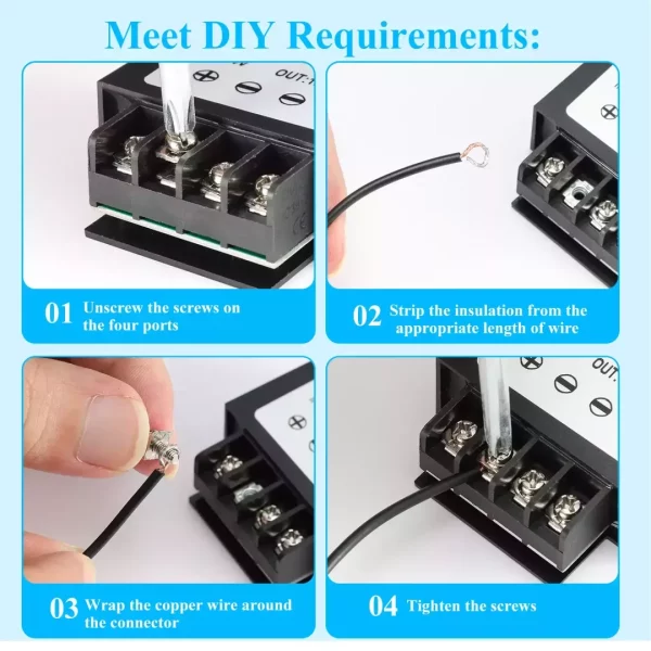 DC 12v 24V to 5v Step Down Converter, 8-35V Step Down to 5V 10A 50W DC Power Voltage Regulator Converter