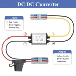 DC Step Down Converter 8-32V 12V/24V to 5V3A Voltage Waterproof Transformer with Fuse