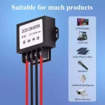 DC 24V Step Down to 12V Buck Converter, 15V-35V to 12V 3A 36W Step Down Converter Voltage Regulator