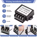DC 24V Step Down to 12V Buck Converter, 15V-35V to 12V 3A 36W Step Down Converter Voltage Regulator