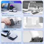 BEYIMEI Cell Phone Wireless Chargers,3 in 1 Charging Station for Multiple Devices for iPhone 15 14 13 12 11 Pro Max XR XS 8 Plus, for Apple Watch 8 7 6 5 4 3 2 SE,for AirPods Pro 3 2