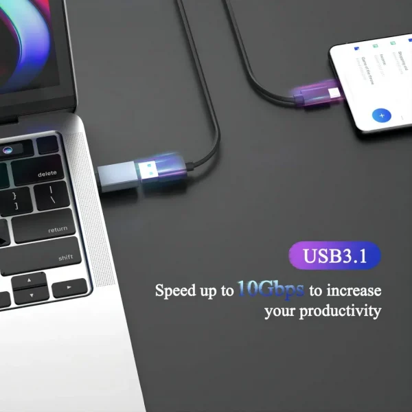 BEYIMEI USB-C to USB Adapter (2 Pack),USB-C Male to USB-A 3.0 Female OTG Adapter, Type-C to USB 3.0 Compatible with MacBook Pro,Mac Book,iPad,Microsoft Surface,Mobile Phone and Type-C Devices.
