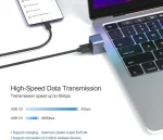 BEYIMEI USB C to USB A OTG Adapter (1 pcs),USB C Male to Dual USB 3.0/2.0 Female Converter,Compatible with MacBook Pro Galaxy and More Type C Devices.