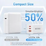 BEYIMEI 67W USB C Wall Charger,GaN III 3-Port PD QC Foldable Charger,Type C and USB A Laptop Charge Adapter for All iPad iPhone 15 14 13 12 Pro Max Pixel Note Galaxy