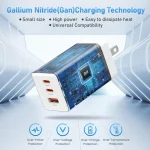 BEYIMEI 67W USB C Wall Charger,GaN III 3-Port PD QC Foldable Charger,Type C and USB A Laptop Charge Adapter for All iPad iPhone 15 14 13 12 Pro Max Pixel Note Galaxy