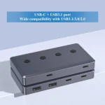 BEYIMEI USB3.2 Hub Ports, 6-Port USB Hub, USB A/Type-C Splitter with USB C Power Port,10 Gbps Data Transfer USB Extender for Laptop, PC, HDD,Flash Drive, Keyborad and More