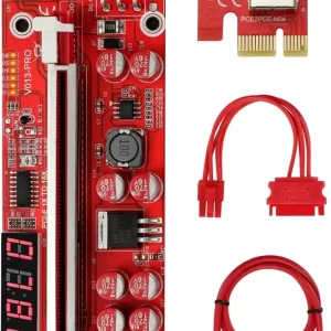 Swagell 3X VER009S Plus PCI-E ライザーカード PCI Express 1X から 16X とおく USB