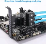 6-Port PCIe SATA 3.0 Expansion Card - 6 Gbps, Includes 6 SATA Cables and Low Profile Bracket (ASMedia ASM1166)