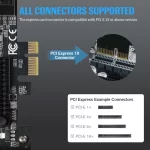 BEYIMEI PCIe SATA Card 8 Ports, with 8 SATA Cables, Power Splitter Cable andLow Profile Bracket,SATA 3.0 Controller Expansion Card, PCI-E X1 3.0 Gen3 (6Gbps) Controller Card (ASM1064+JMB575)