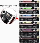 BEYIMEI PCI-E Riser 1X to 16X for Bitcoin GPU Mining Powered Riser Adapter Card,11 Fixed Capacitors,LED Colorful Light Effect,60cm USB 3.0 Cable-for Ethereum ETH Mining (VER014-6 Pack)