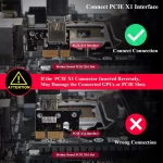 BEYIMEI VER009S-PLUS PCI-E 1X to 16X Riser Card,8 Solid Capacitors,6PIN SATA Power Cable,60cm USB 3.0 Extension Cable,Suitable for GPU Bitcoin Ethereum Mining (6Pack)