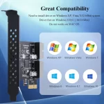 BEYIMEI PCIE 1X to 2 Port 19Pin Expansion Card, USB 3.2 GEN1 Super Speed 5Gbps PCI Express Card for Windows 10, 8.1, 8, 7, XP