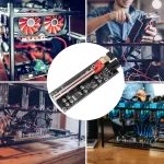 BEYIMEI VER009S-PLUS PCI-E 1X to 16X Riser Card,8 Solid Capacitors,6PIN SATA Power Cable,60cm USB 3.0 Extension Cable,Suitable for GPU Bitcoin Ethereum Mining (6Pack)