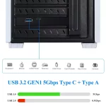 BEYIMEI PCI-E 1X to USB 3.2 Gen1 5Gbps 2 Ports(Type C+ Type A) Expansion Card,with 19PIN USB 3.0 Interface, 15PIN SATA Power Connector, PCIE to USB Card Supports Windows 10/8/7/Linux