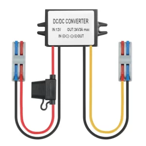 BEYIMEI DC/DC Boost Buck Converter 12V to 24V 3A 72W Step up Converter Module Waterproof Power Supply Board Voltage Stabilizer forTransformer for Car Audio Solar Power System LED Display Screen