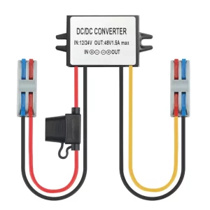 DC/DC Boost Buck Converter 12/24V to 48V 1.5A 72W BEYIMEI Step up Converter Module Waterproof Power Supply Board Voltage Stabilizer forTransformer for Car Audio Solar Power System LCD Television
