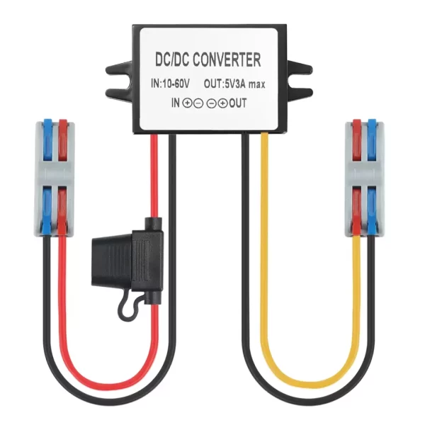 BEYIMEI Voltage Reducer DC Converter 12V/24V/36V/48V to 5V3A buck converter