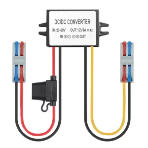 BEYIMEI DC 20-60V 24V/36v/48V to 12V3A Step Down Converter Regulator Waterproof Voltage Reducer for Golf Cart, forklifts Car