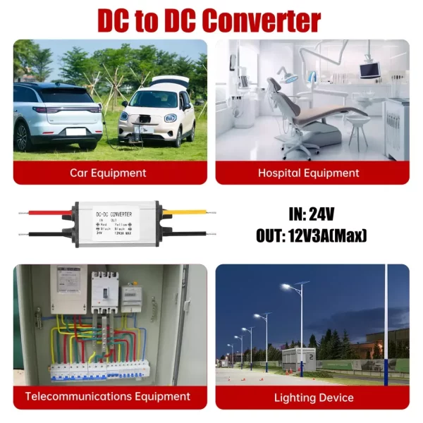 BEYIMEI DC to DC converter 24 to 12V3A Voltage buck converter