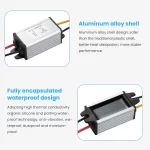 BEYIMEI Waterproof DC 24V Step-Down to 12V 5A Conversion Voltage Regulator Reducer, Adjustable Power Conversion Transformer for Golf Carts, Automobiles.Trucks Light Bar.