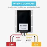 BEYIMEI DC to DC 24V Step Down to 12V 40A High Efficiency Voltage Converter Power Supply Transformer,Waterproof Voltage Reducer for Golf Cart, forklifts Car.