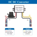 BEYIMEI Voltage Reducer DC Converter 12V/24V/36V/48V to 5V3A buck converter