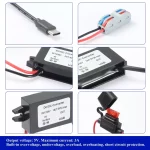 BEYIMEI DC Waterproof Buck Converter 12V 24V to 5V 3A 15W with USB C Interface