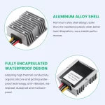BEYIMEI DC 24V Step Down to 12V 20A Converter Regulator,Low Voltage Reducer DC/DC Power Supply Module Buck Transformer, for Golf Cart, forklifts, Car.