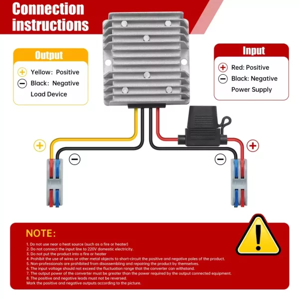 BEYIMEI DC to DC converter 30-60V to DC 24V10A Buck converter